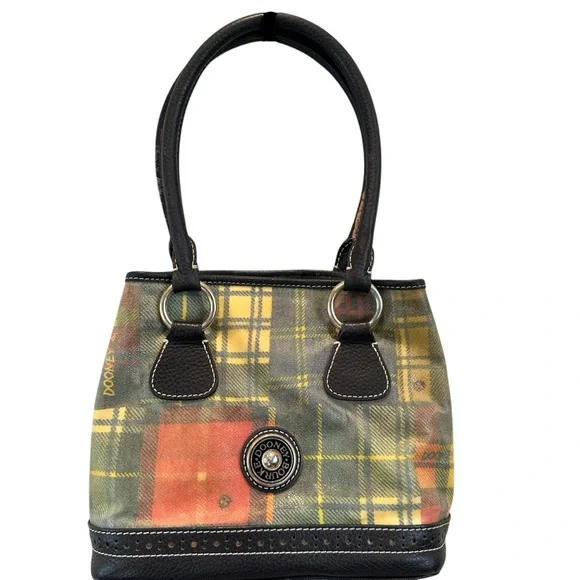 Dooney & Bourke Madras Plaid 
Ladybug Satchel - Picture 3 of 15